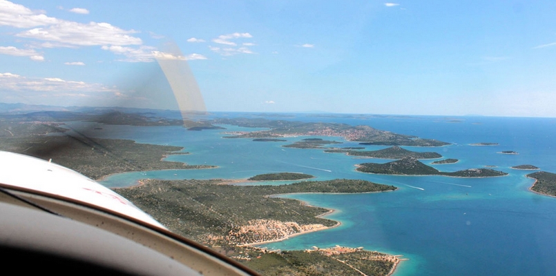 Croatia from the air – see the beautiful islands