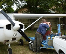 Ladysmith, South Africa, refuelling ZS LEX 