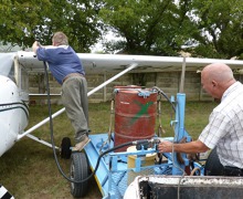 Ladysmith, South Africa, refuelling ZS LEX 