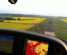 On final - Pribram runway 06R