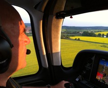 On final - Pribram, runway 06R