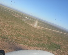 On final Culberson airport, Texas, USA