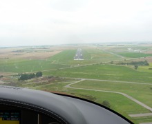 On final, Manston, UK