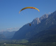 Paraglide, in flight - Austria 2006