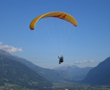 Paraglide, in flight - Austria 2006