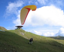 Paraglide, taking off - Austria 2006