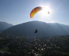 Paraglide, in flight - Austria 2006