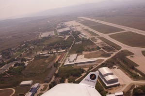 Letiště Skopje po vzletu